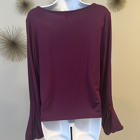 Elegant Plum Women's Top - Picture 3 of 4